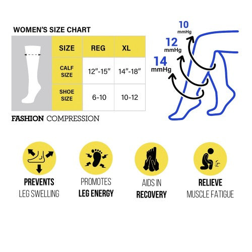 Nursing is a Work of Heart Fashion Compression Sock