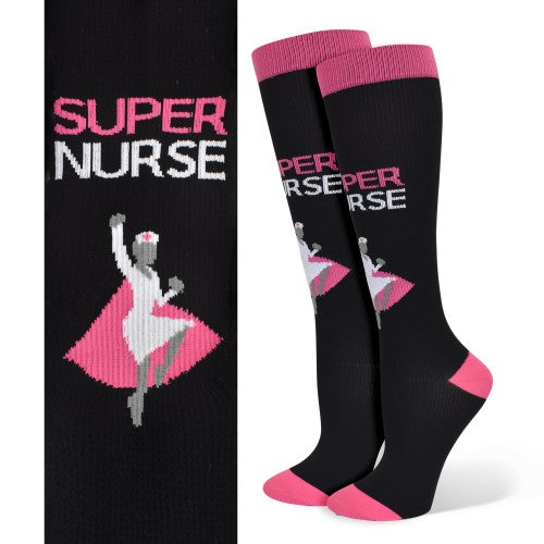 Super Nurse Fashion Compression Sock
